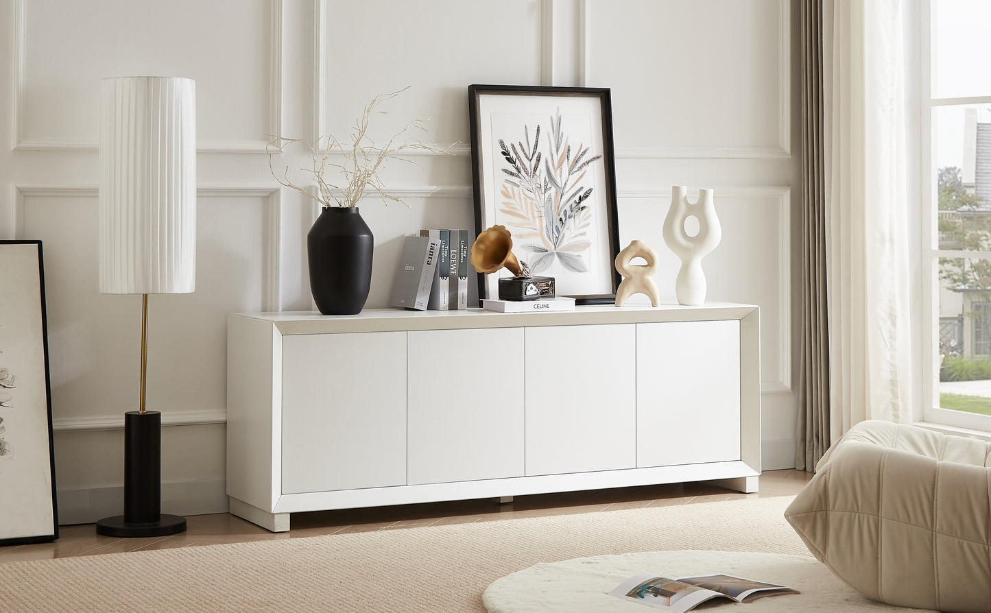 Modern Sideboard Storage Cabinet, TV Stand, Entryway