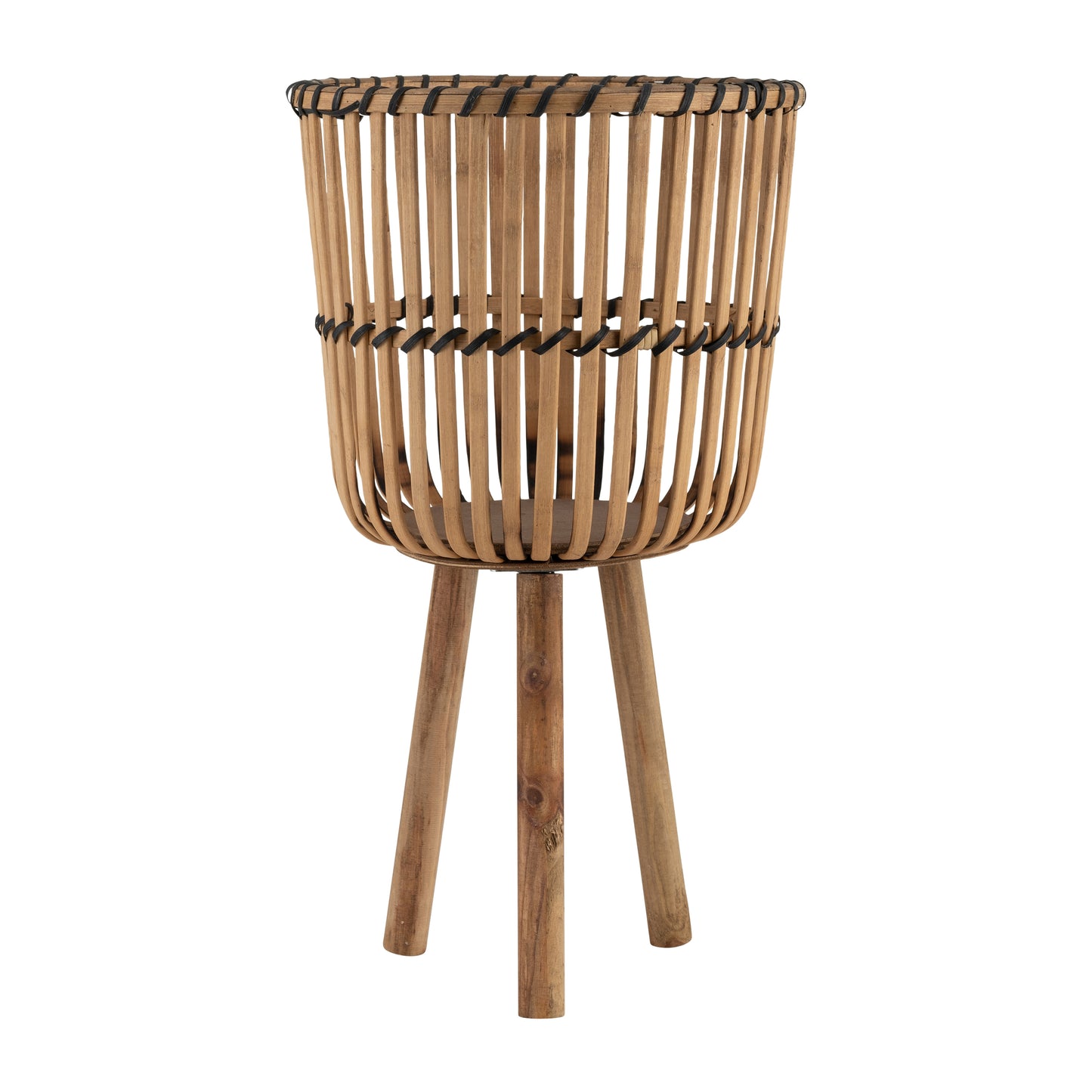 BAMBOO FOOTED PLANTERS, NATURAL