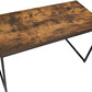 ACME Bob Desk in Weathered Oak & Black 92396