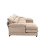 Chenille Fabric Oversized Four-Seater, U-shaped Combination Sofa