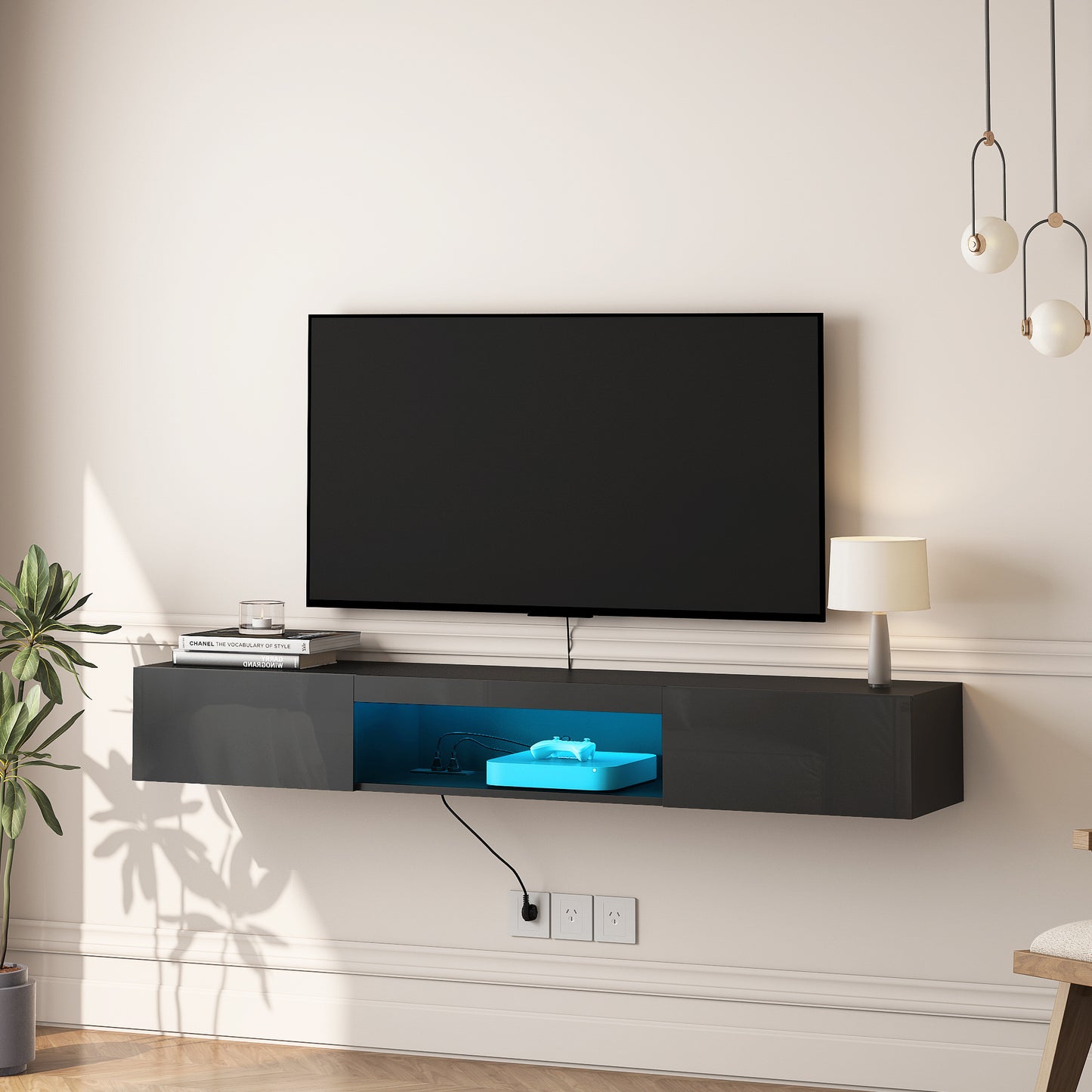 Floating Modern Entertainment Center For Up To 65" TV's