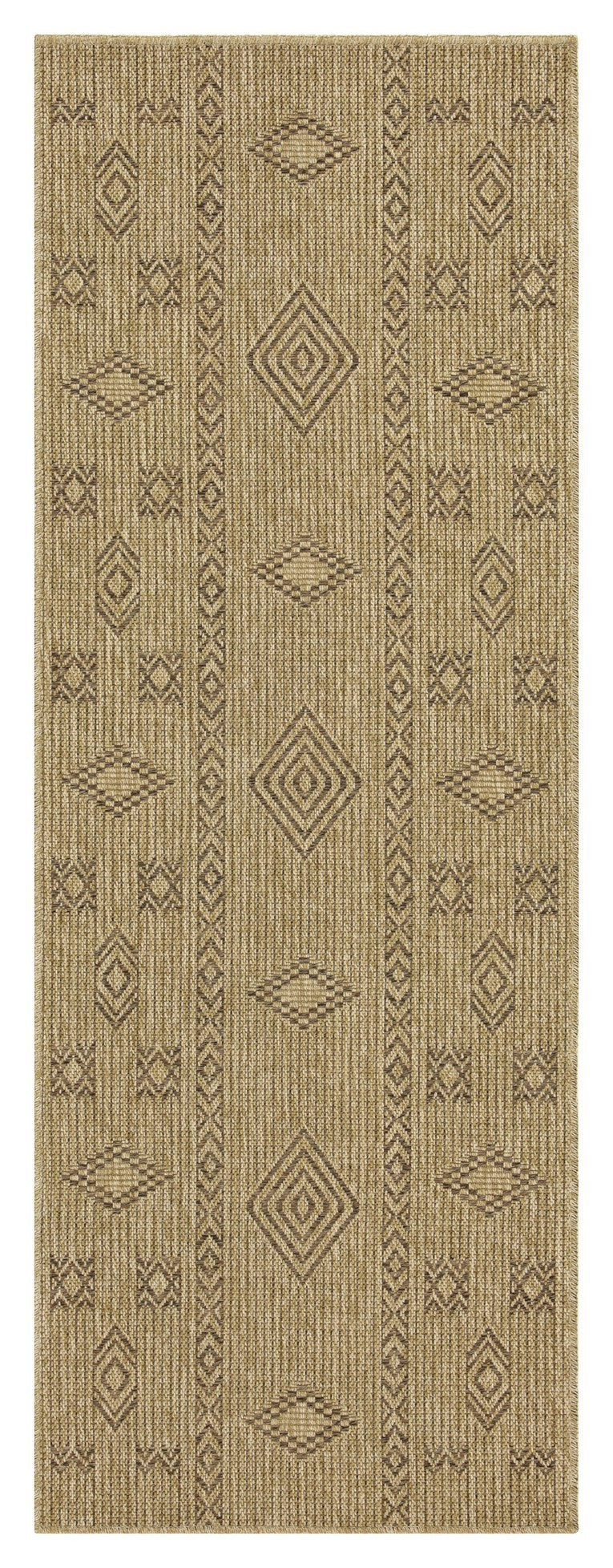 Natural Jute Mocha Indoor/Outdoor Rug – 2'7" x 7'3"