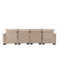 Chenille Fabric Oversized Four-Seater, U-shaped Combination Sofa