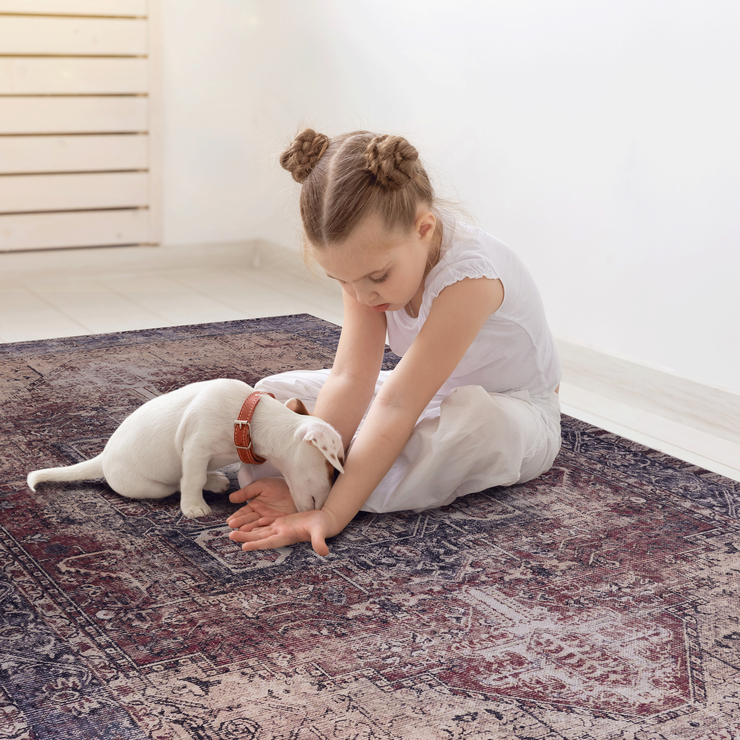 8x10 Washable Low-Pile Area Rug