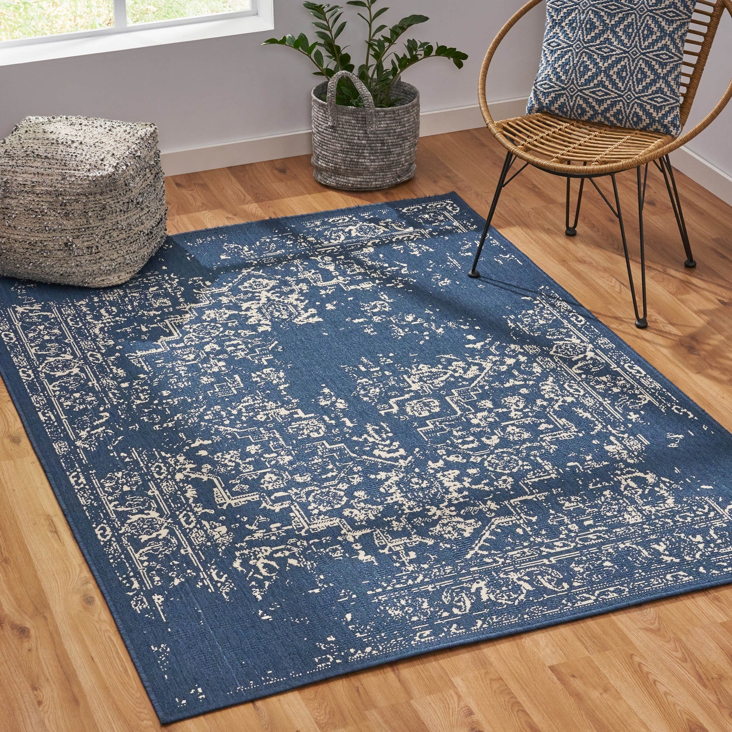 7'x5'3'' Modern Area Rug for Living Room or Bedroom