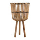 BAMBOO FOOTED PLANTERS, NATURAL