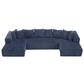 Corduroy L-Shaped Modular Sectional Sofa with Chaise