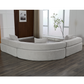 Oversized Semicircular Modular Sofa, Grey