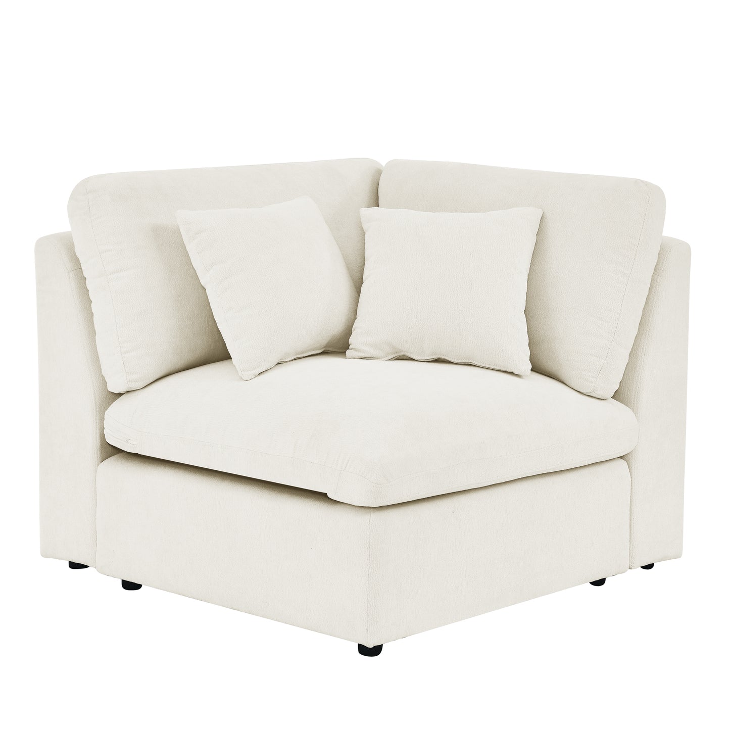 Modular L-Shaped Sectional Sofa- 6-Seats