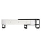 U-Can 67.7''-76.4'' Modern Extendable TV Stand for TVs up to 75 Inches, Entertainment Center Media Console with 3 Drawers, Metal Adjustable Legs for Living room