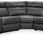 SAMPERSTONE 6-PIECE POWER RECLINING MODULAR SECTIONAL