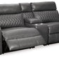 SAMPERSTONE 3-PIECE POWER RECLINING MODULAR LOVESEAT