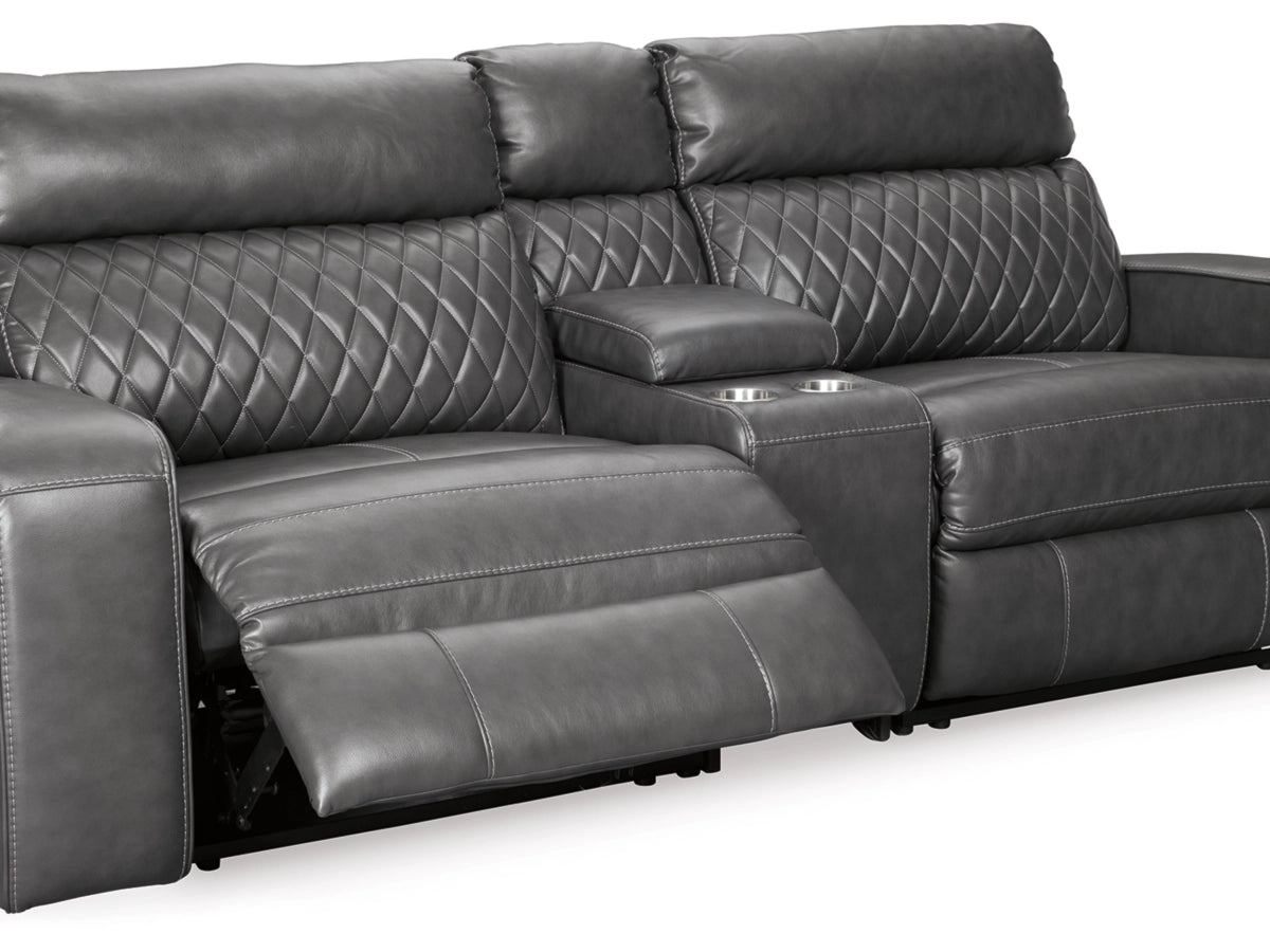 SAMPERSTONE 3-PIECE POWER RECLINING MODULAR LOVESEAT