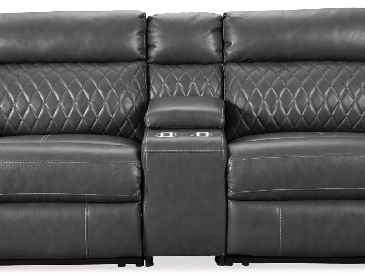 SAMPERSTONE 3-PIECE POWER RECLINING MODULAR LOVESEAT