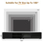 ON-TREND Modern TV Stand with Fluted Glass Door for TVs Up to 100", Media Console with Sliding Door & 2 Drawers, Free-Combination Entertainment Center with LED Light for Living Room, Bedroom, Black