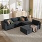 Modern Large Modular 3 Piece Sectional Sofa