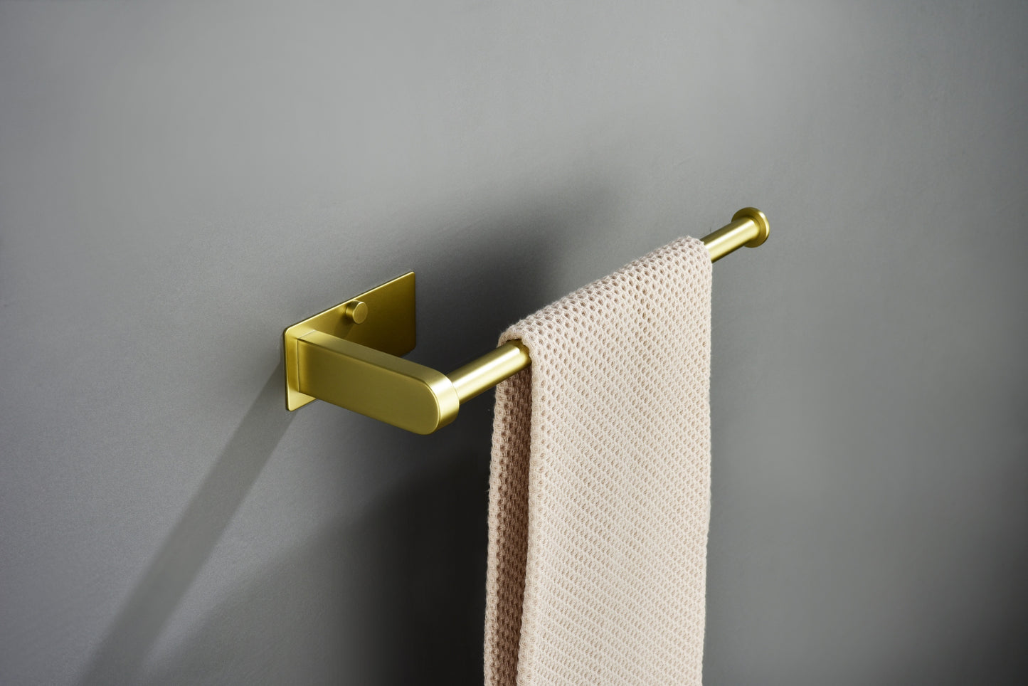 2 Pack Paper Towel Holder Wall Mount, Brushed gold Paper Towel Holder Under Cabinet, Self Adhesive Paper Towel Holders, Kitchen Towel Holder for Kitchen Organization and Storage (12inch, 2 Pack)