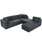 Modern Large Modular 3 Piece Sectional Sofa