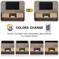 TV cabinet with Variable Color Light Strip & Double Sliding Doors For Storage For up to 50" TV's