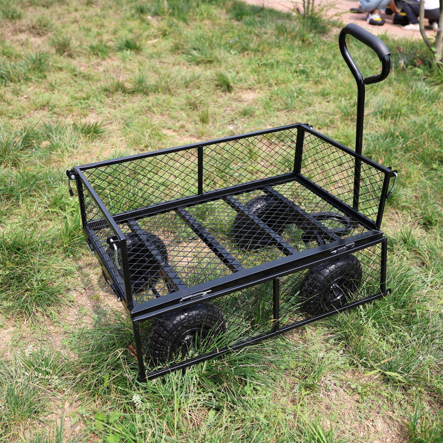 Wagon Cart Garden cart trucks make it easier to transport firewood TC1840BKG