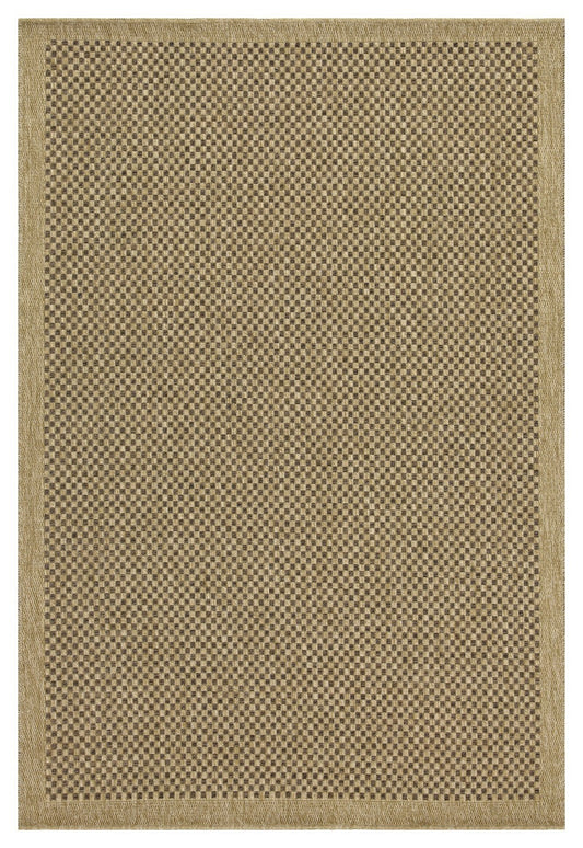 5 ft. 3 in. x 7 ft. 3 in. Jute/Black Indoor-Outdoor Area Rug