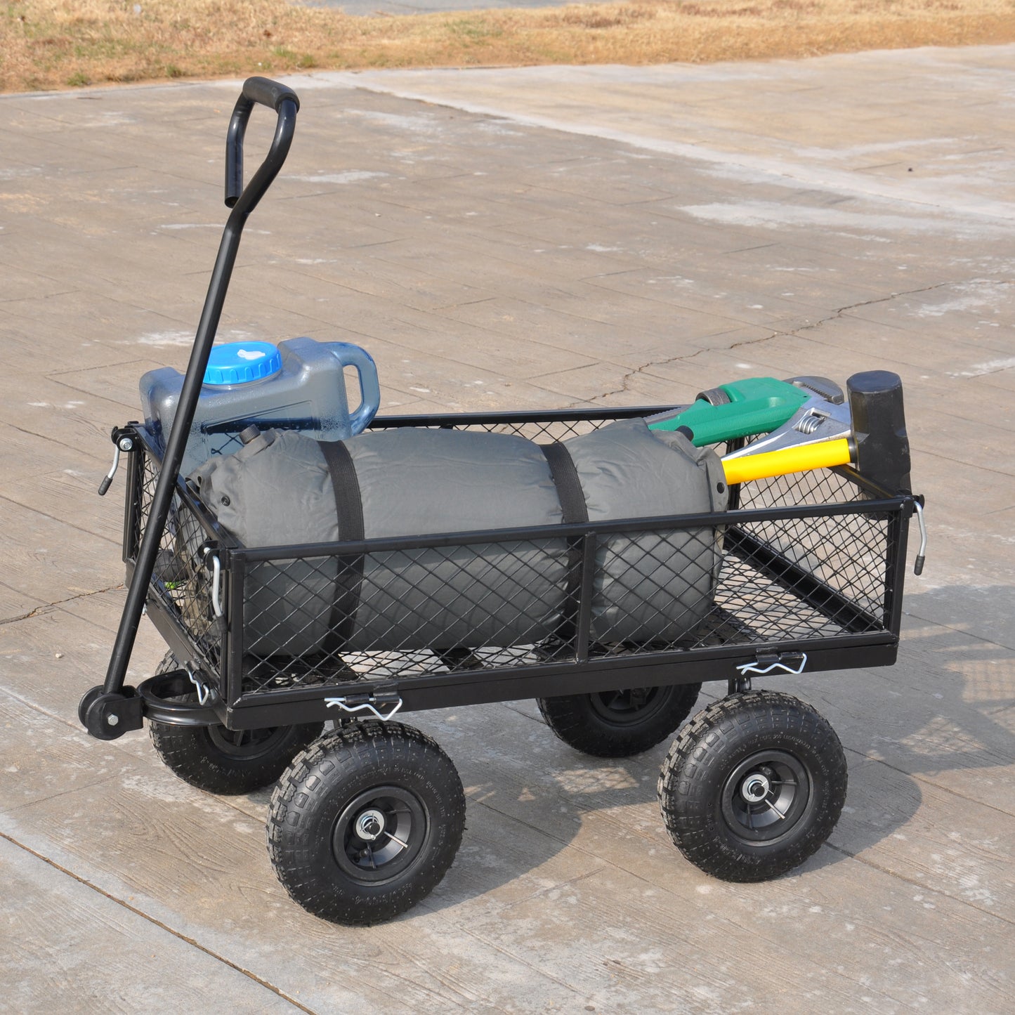 Wagon Cart Garden cart trucks make it easier to transport firewood TC1840BKG