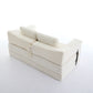 Modern Minimalist Fold-Out Sofa Bed with Removable Backrest