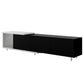 U-Can 70.1''-100'' Modern Stylish  TV Stand  TV Cabinet for 80+inch TV, White+Black, (Old SKU:WF299723AAB) Date of Expected Arrival: 11.25