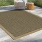 "7'10'' x 10'3'' Jute/Black Indoor-Outdoor Area Rug