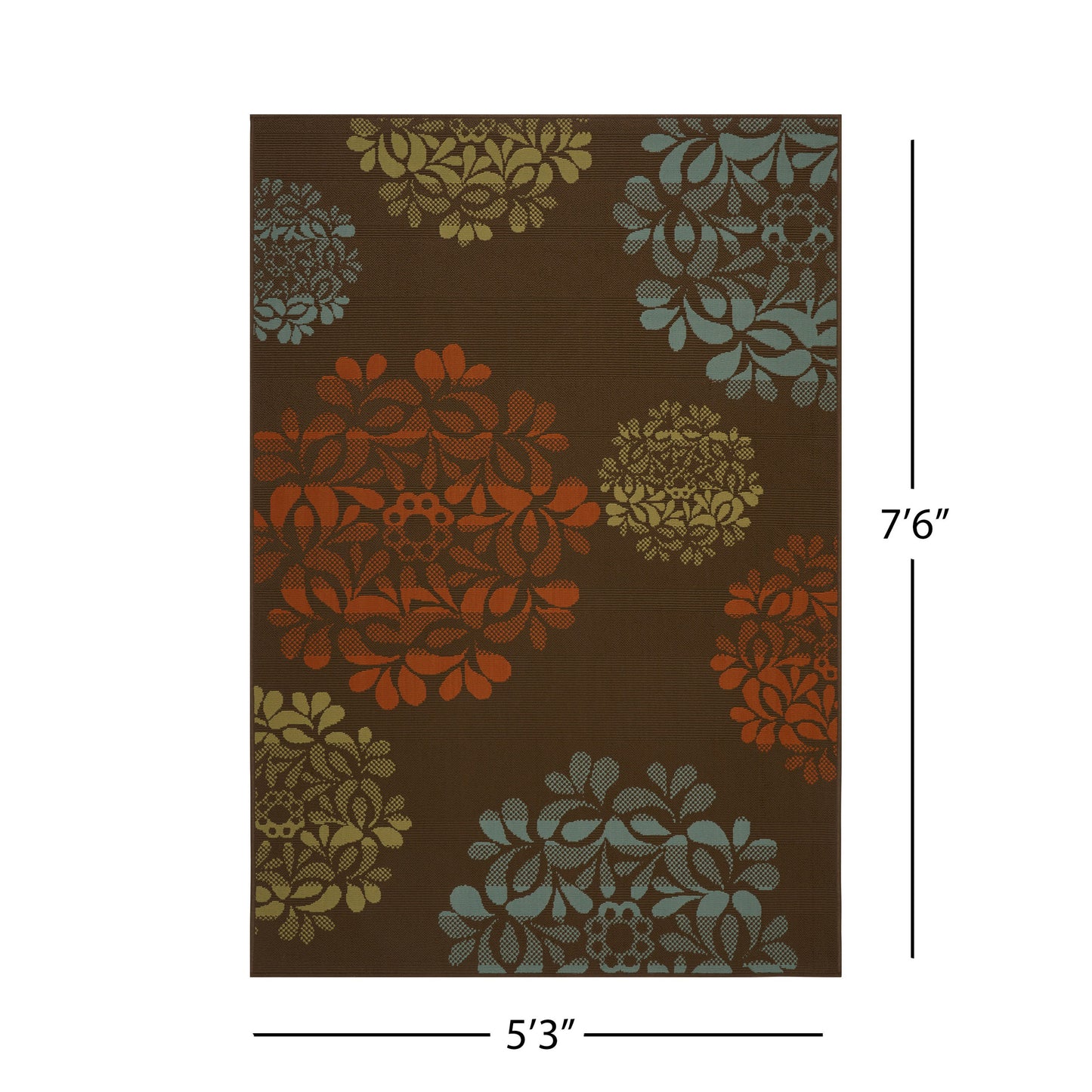 5'3" X 7'6"Outdoor Lounge Area Rug