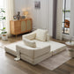 Modern Minimalist Fold-Out Sofa Bed with Removable Backrest