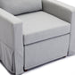 4-Seat Modular Sectional Sofa with Ottoman, Removable Cushions