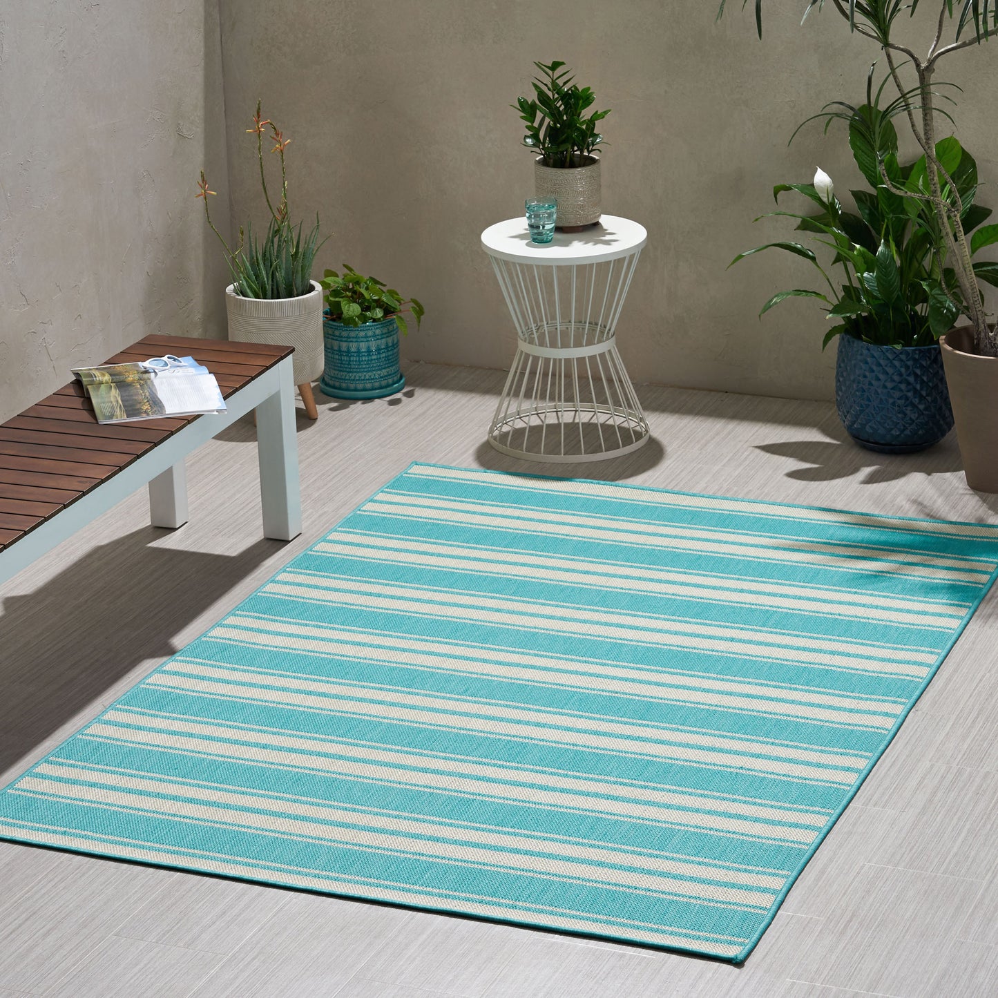 Outdoor Area Rug 5'3"x7'