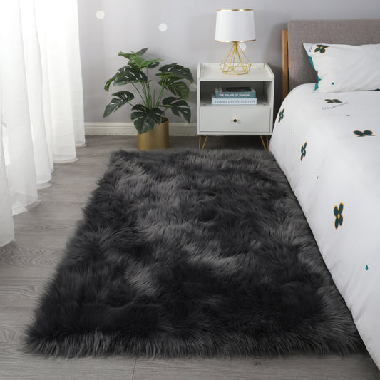 Ultra Soft Fluffy Faux Fur Sheepskin Area Rug