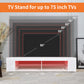 Modern Entertainment Center High Gloss with LED & Storage for up to 75" TV's