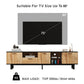 Modern TV Stand with 4 Cabinets & Open Shelves, for up to 80'' TV's