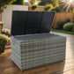 Outdoor Storage Box, 200 Gallon Wicker Patio Deck Boxes with Lid, Outdoor Cushion Storage for Kids Toys, Pillows, Towel