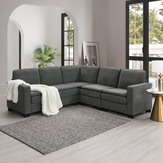 Oversized Velvet Modern Sectional Sofa