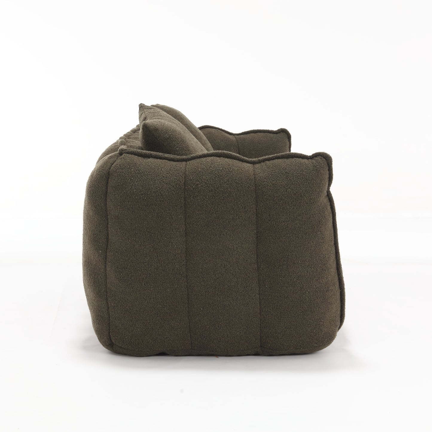 Soft beanbag chair with high resilience foam core for two people. The comfortable square recliner sofa is ideal for family members and friends engaged in games, reading, watching TV