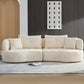 Curved Modular Sofa - 4-seat