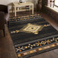 Tribal Design Black 7 ft. 10 in. x 10 ft. 3 in. Southwest Area Rug