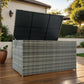 Outdoor Storage Box, 200 Gallon Wicker Patio Deck Boxes with Lid, Outdoor Cushion Storage for Kids Toys, Pillows, Towel