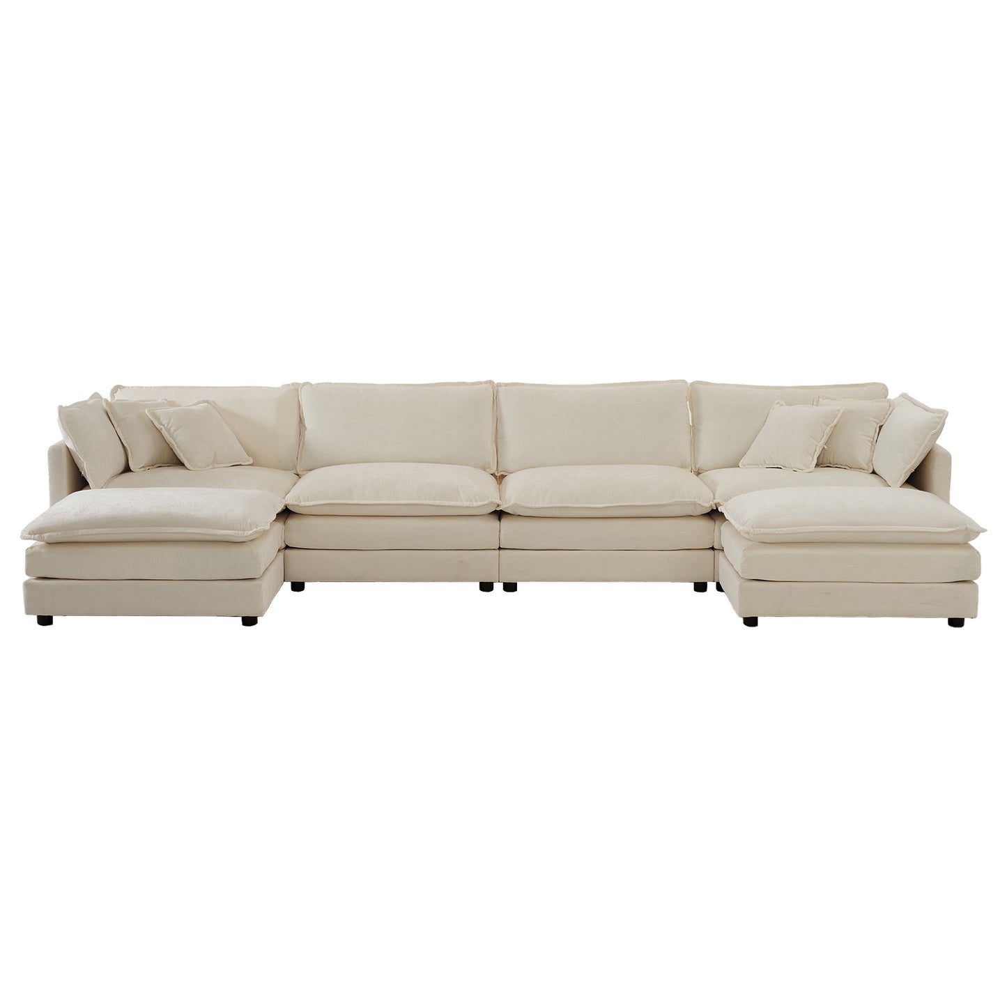 U Shaped Couch with Reversible Chaise