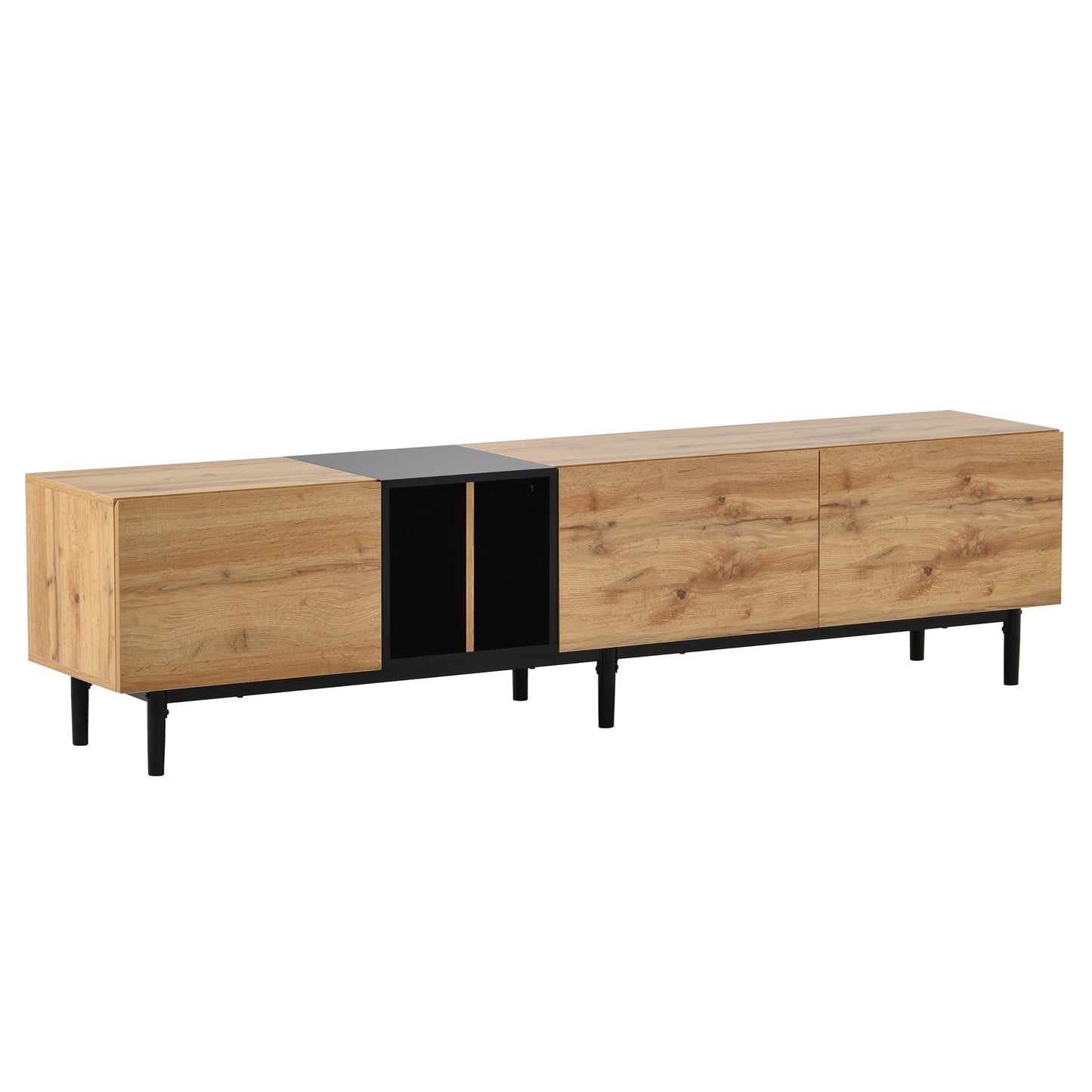 Modern TV Stand with 3 Doors For up To 80'' TV's