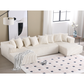 Corduroy U-Shaped Sectional with Chaise