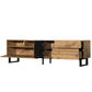 Modern TV Stand with Double Storage and Drop-Down Doors For up to 80'' TV's