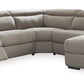 MABTON 5-PIECE DUAL POWER RECLINING MODULAR SECTIONAL