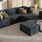 Modern Large Modular 3 Piece Sectional Sofa