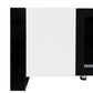 ON-TREND Modern TV Stand with 34.2" Non-heating Electric Fireplace, High Gloss Entertainment Center with 2 Cabinets, Media Console for TVs up to 78", White