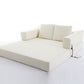 Modern Minimalist Fold-Out Sofa Bed with Removable Backrest